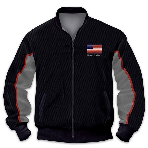 Veterans Salute Bomber Style Jacket - Picture 2 of 5